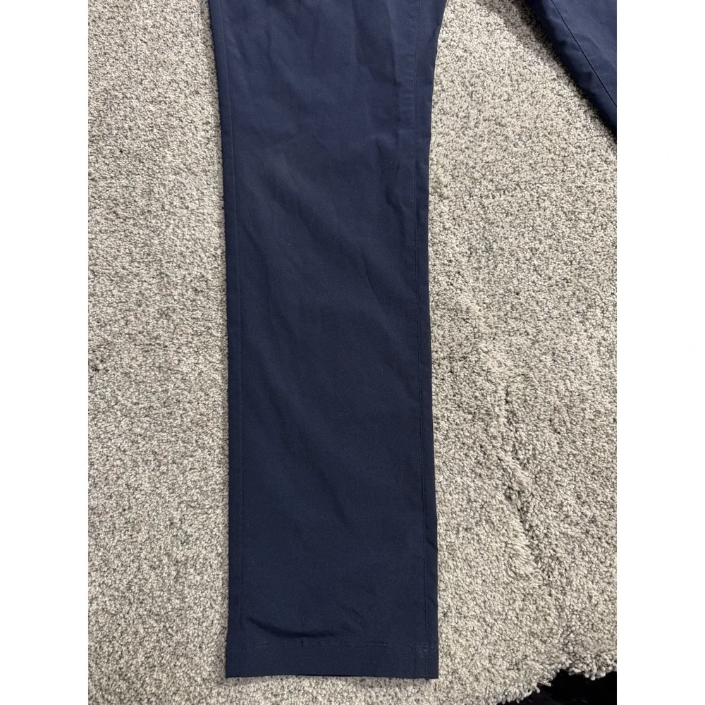 Untuckit Chancellor‎ Pants Mens 35x34 Navy Blue Casual Polyester Golf